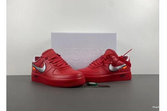 Force Air 1  Nike AO4297-600 Off-White Red   Low 0709